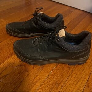 Ecco Men's Black Leather Athletic Biom Golf Shoes EU 44 US 10/10.5
